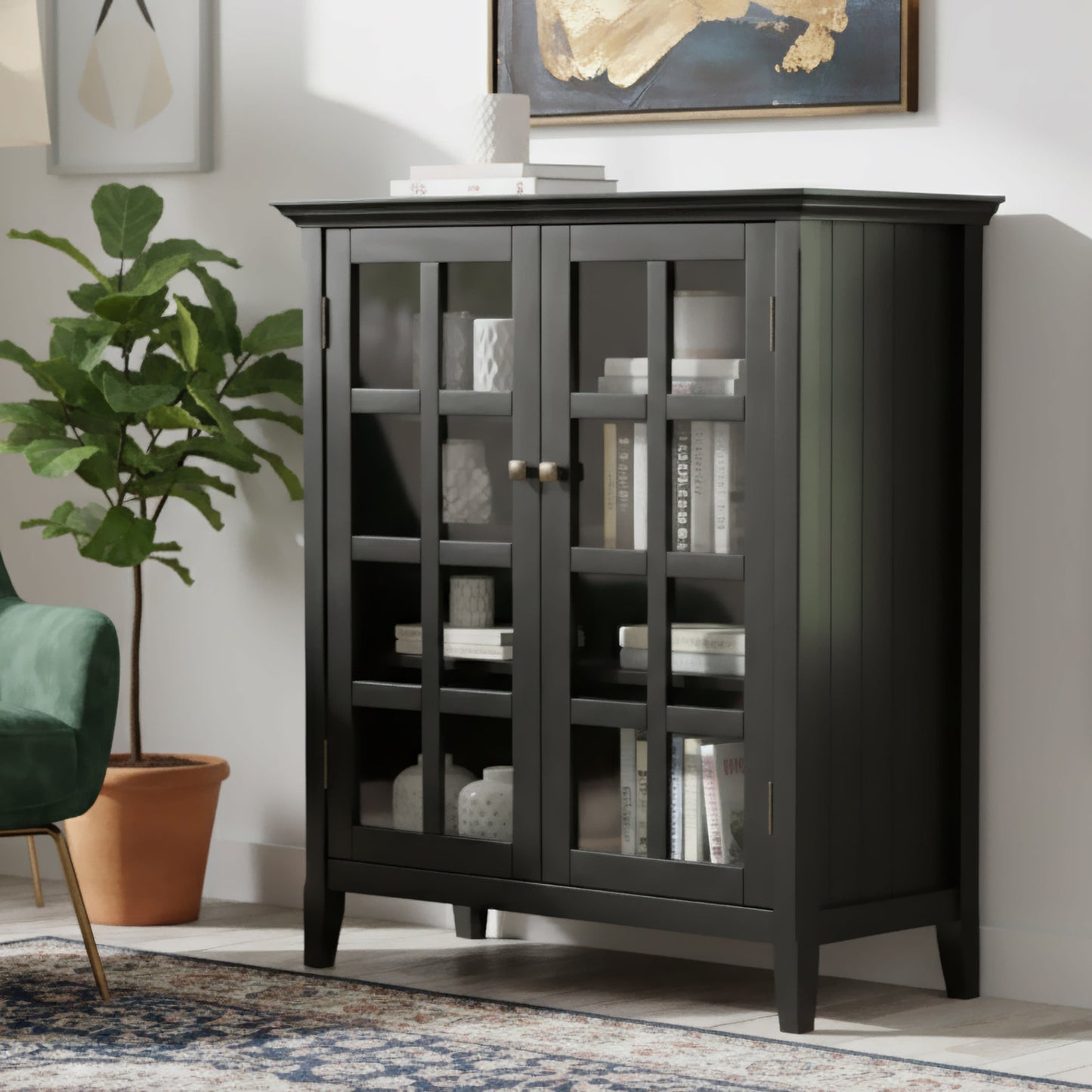 Black | Acadian Medium Storage Cabinet