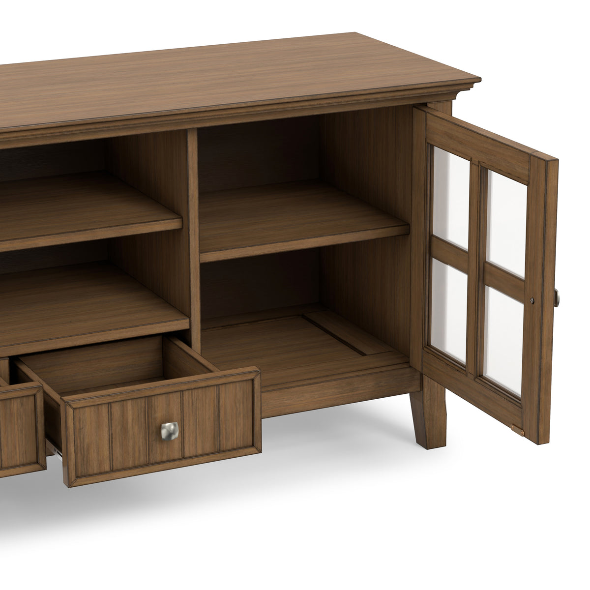 Rustic Natural Aged Brown | Acadian 60 inch TV Media Stand