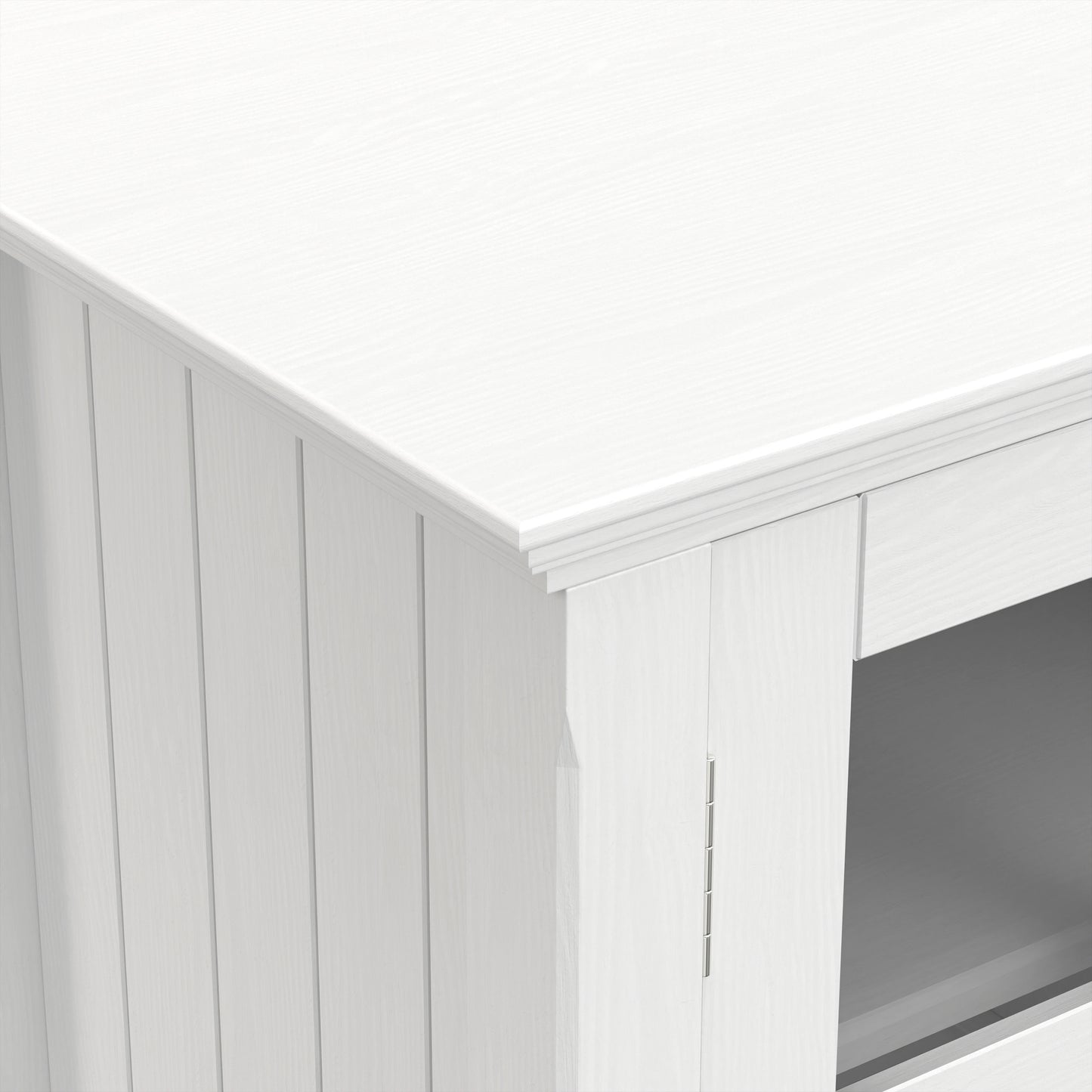 White | Acadian 60 inch TV Media Stand