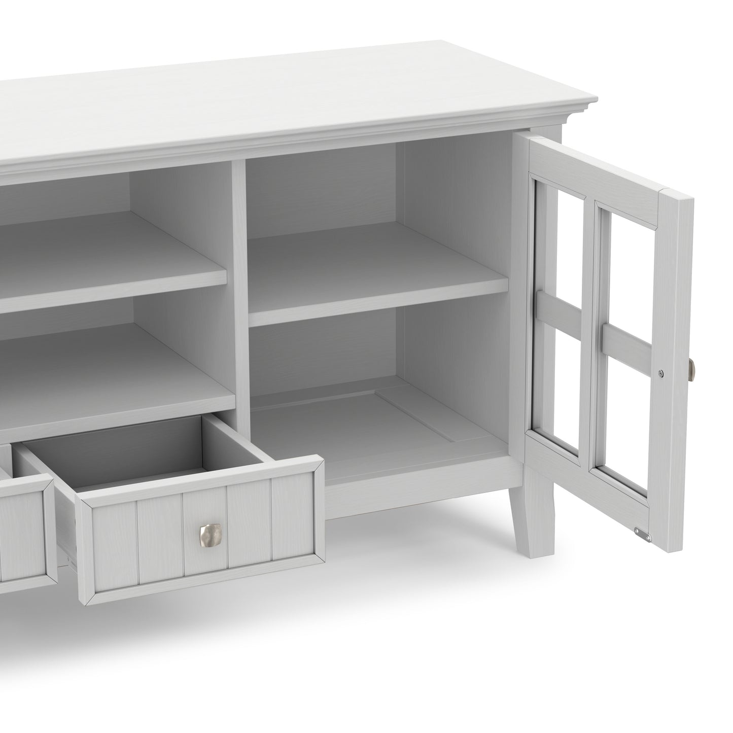 White | Acadian 60 inch TV Media Stand