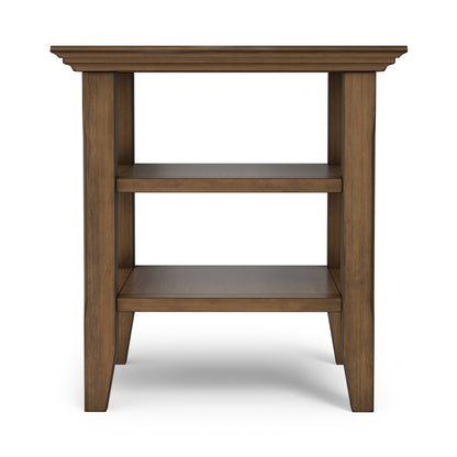 Rustic Natural Aged Brown | Acadian End Table