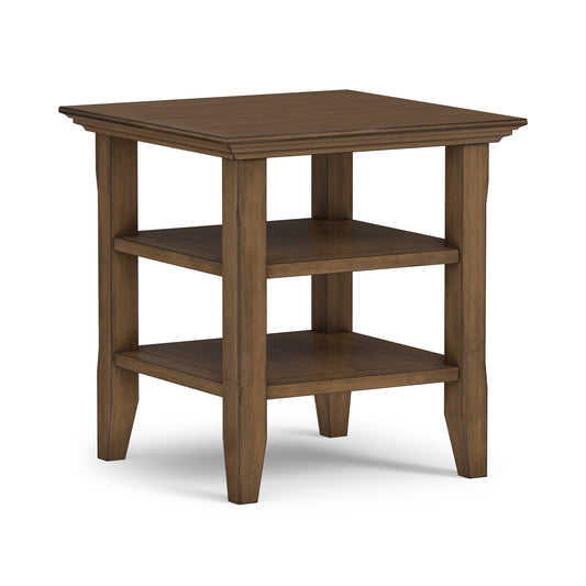 Rustic Natural Aged Brown | Acadian End Table