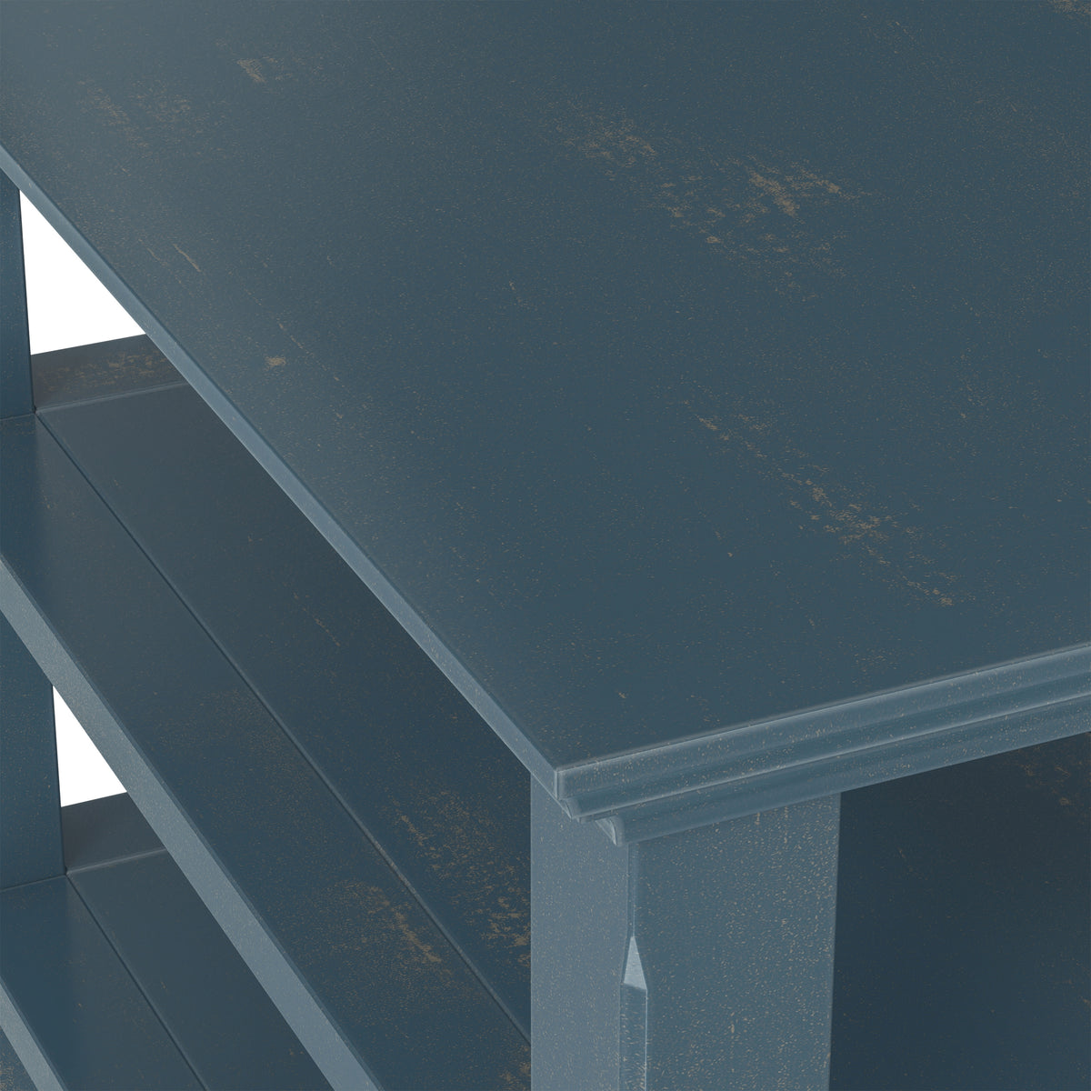 Distressed Coastal Blue | Acadian Narrow Side Table