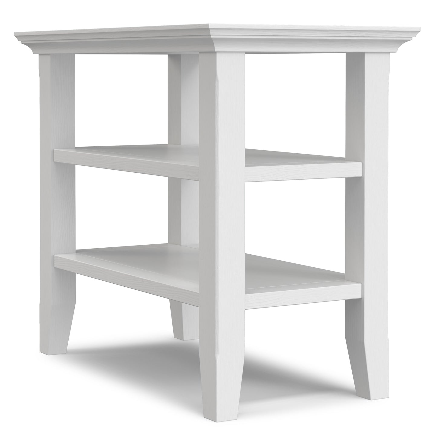 White | Acadian Narrow Side Table