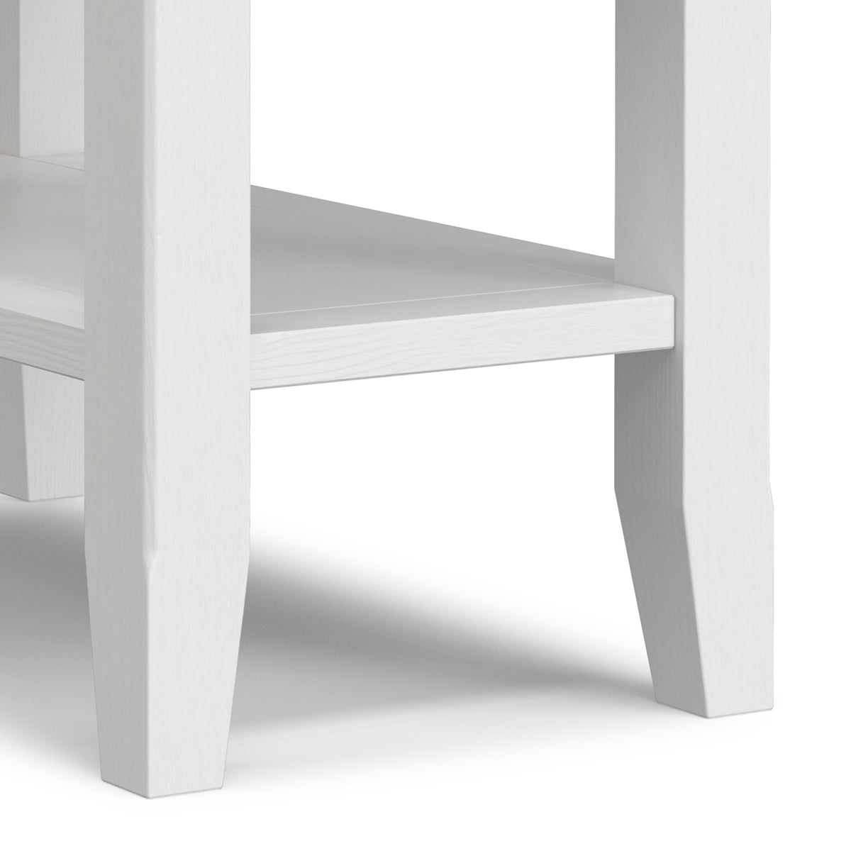 White | Acadian Narrow Side Table