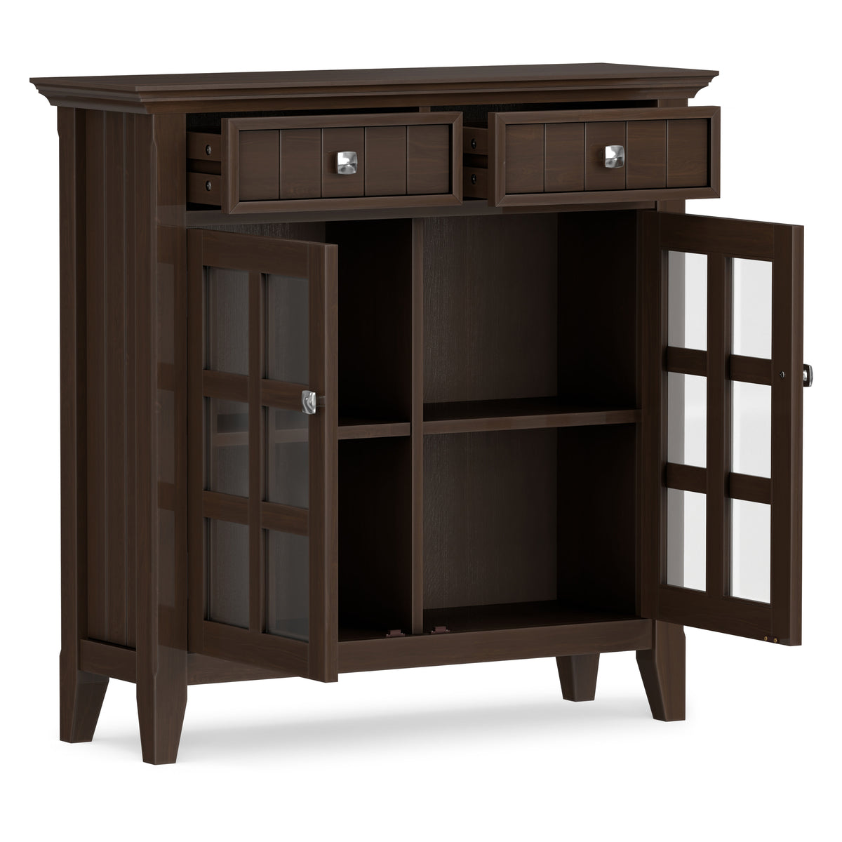 Natural Aged Brown | Acadian Entryway Storage Cabinet