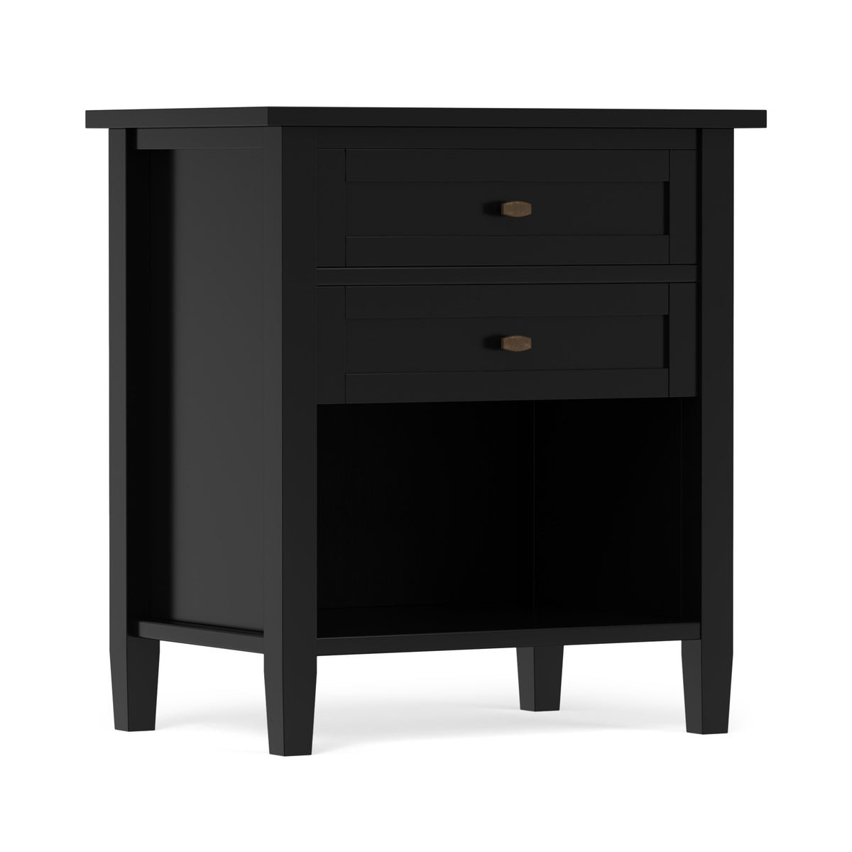 Black | Warm Shaker Nightstand