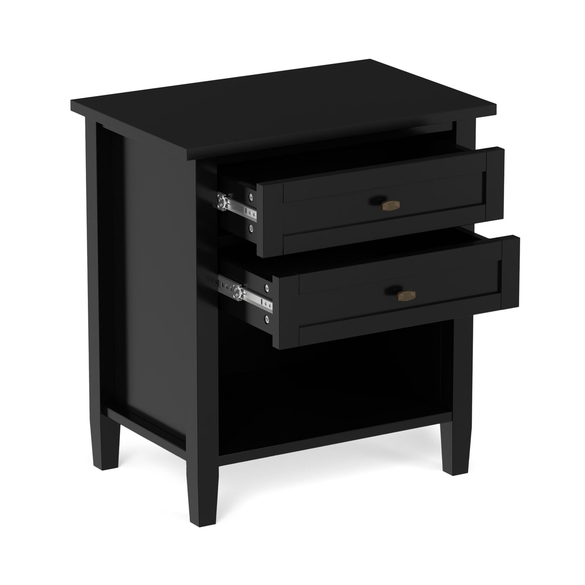 Black | Warm Shaker Nightstand