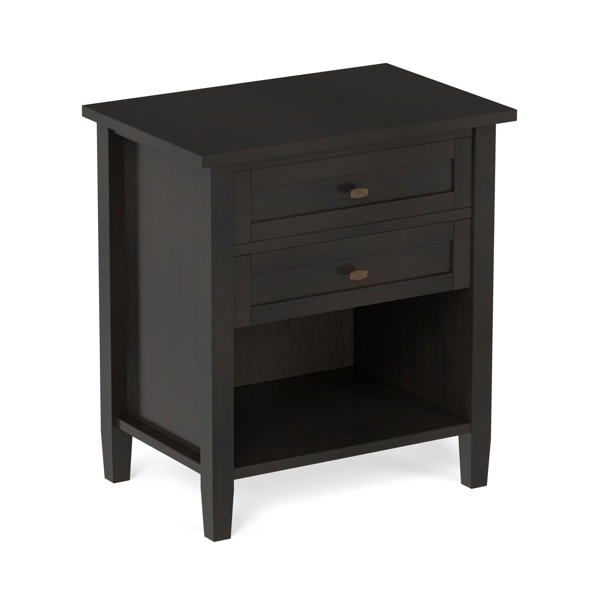 Dark Brown | Warm Shaker Nightstand