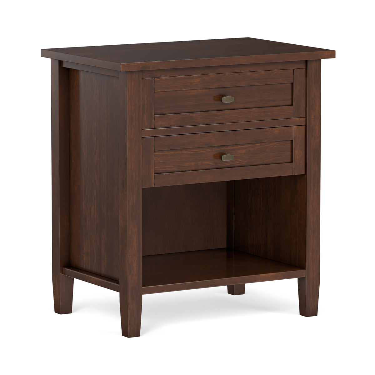 Russet Brown | Warm Shaker Nightstand
