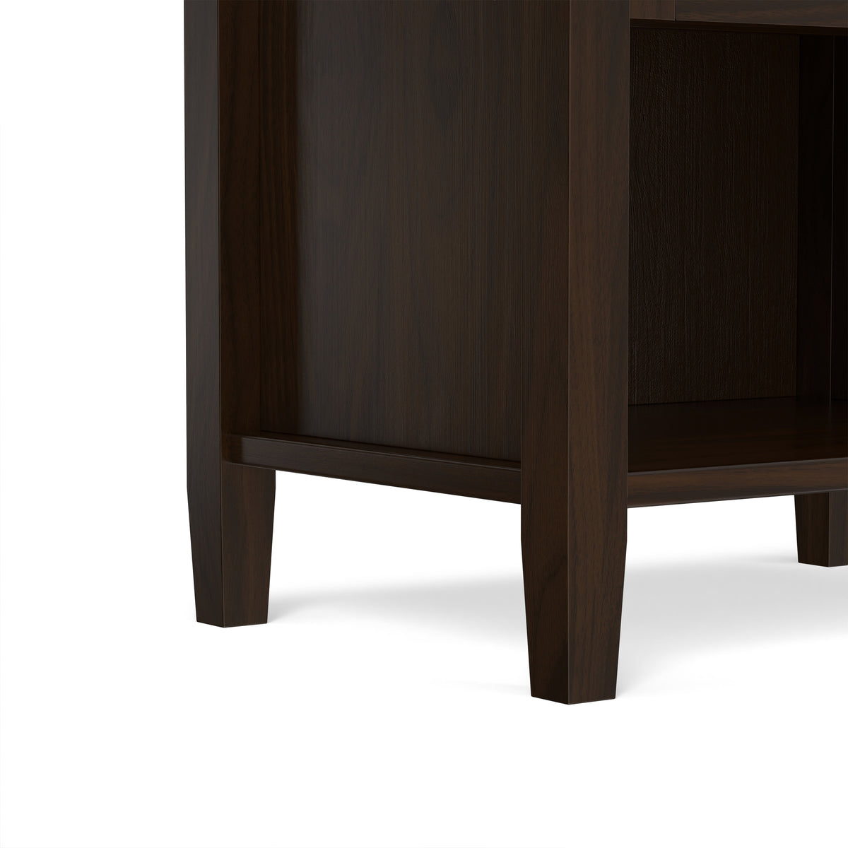 Brunette Brown | Warm Shaker Nightstand
