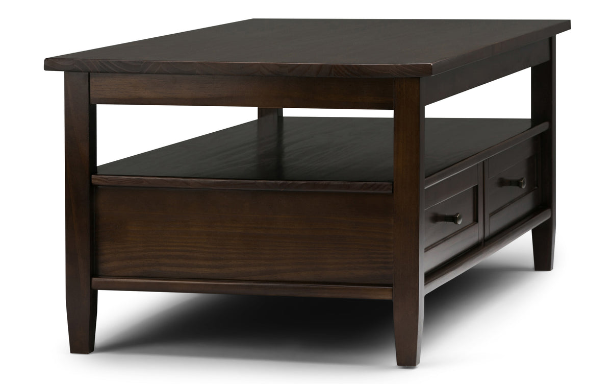 Brunette Brown | Warm Shaker Coffee Table
