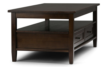 Brunette Brown | Warm Shaker Coffee Table