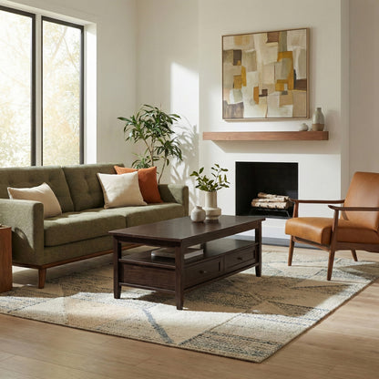 Brunette Brown | Warm Shaker Coffee Table