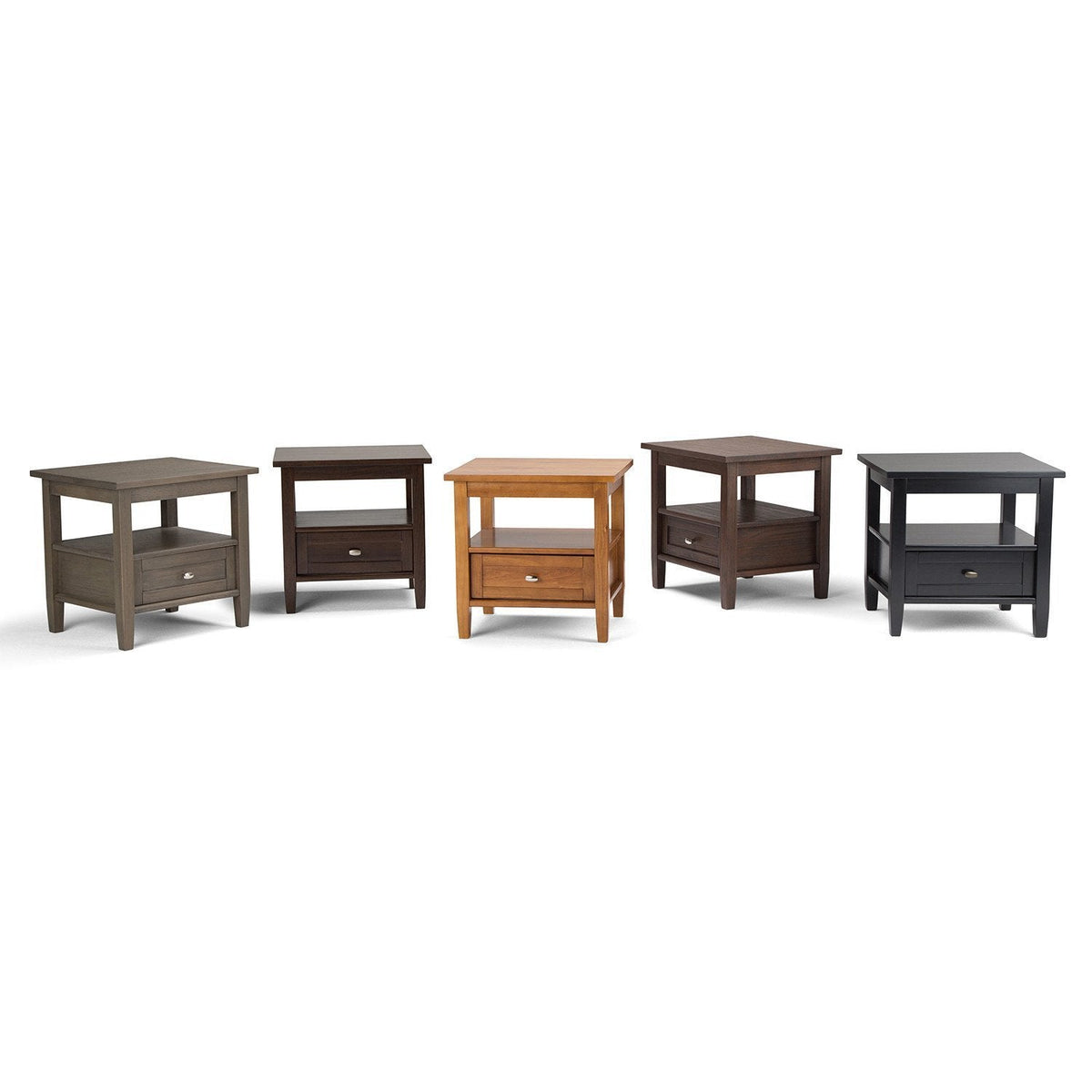 Black | Warm Shaker End Table