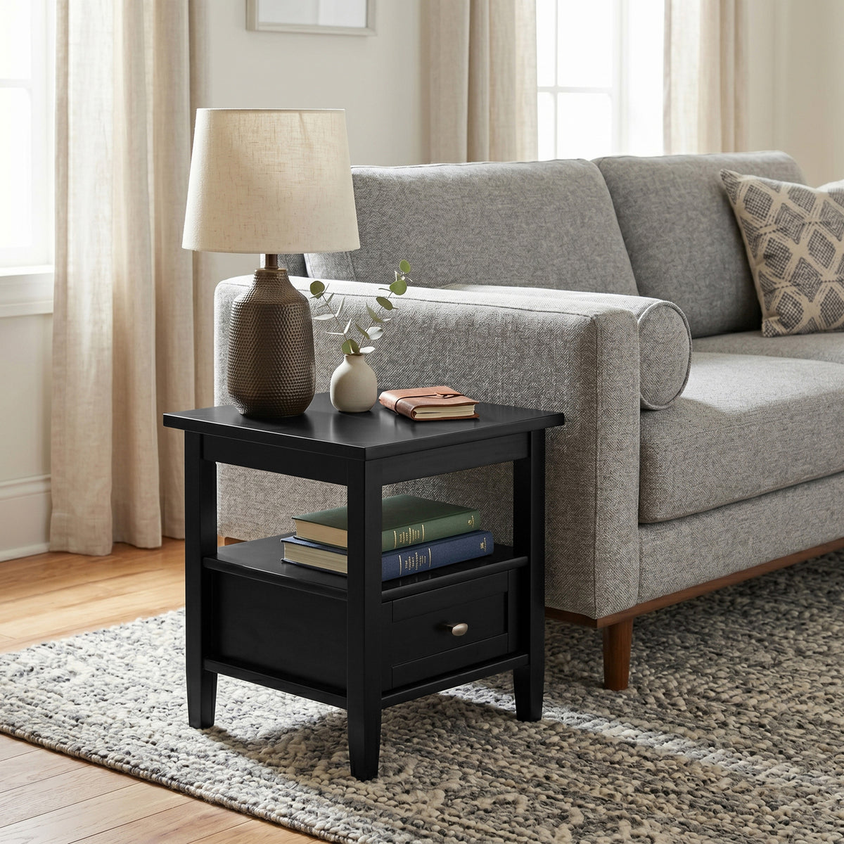 Black | Warm Shaker End Table