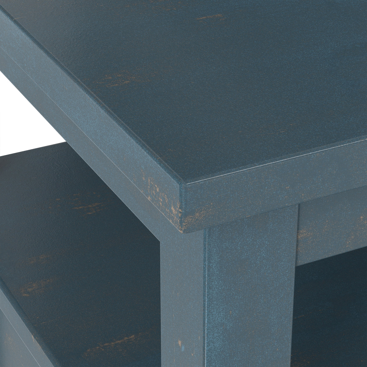 Distressed Coastal Blue | Warm Shaker End Table