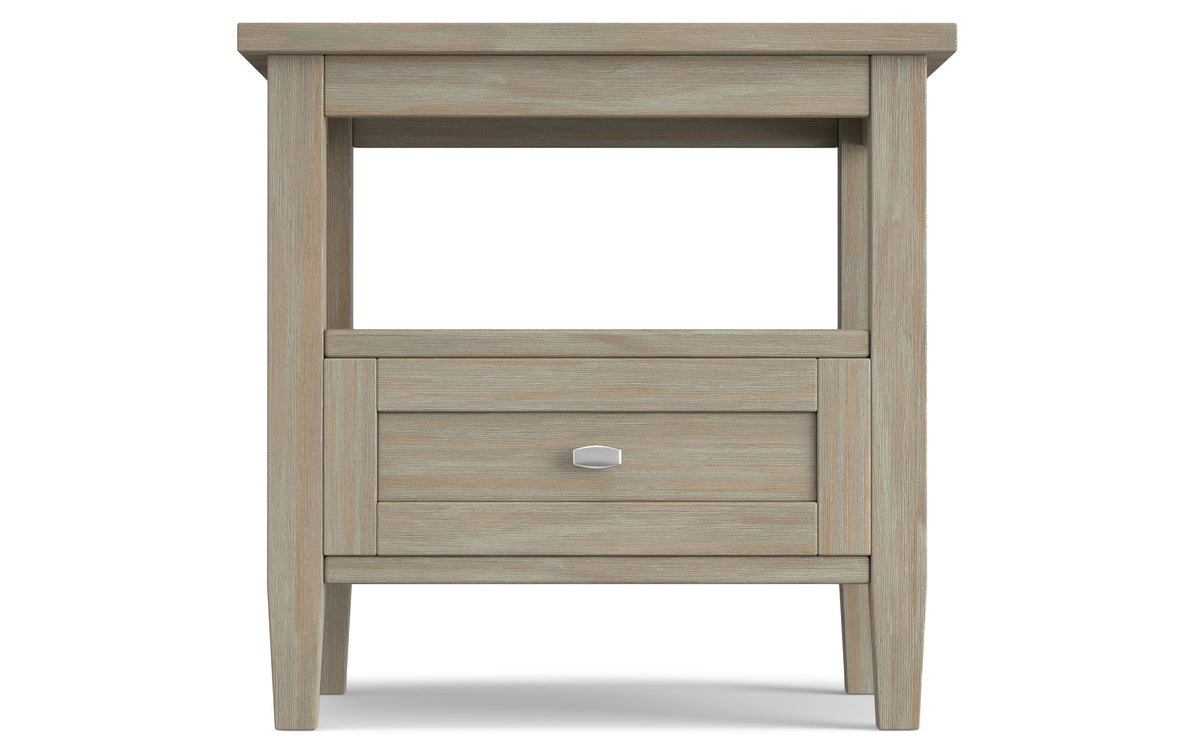 Distressed Grey | Warm Shaker End Table