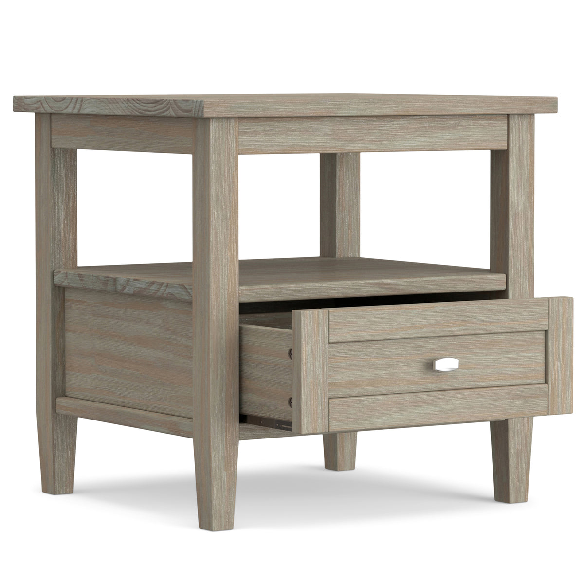 Distressed Grey | Warm Shaker End Table