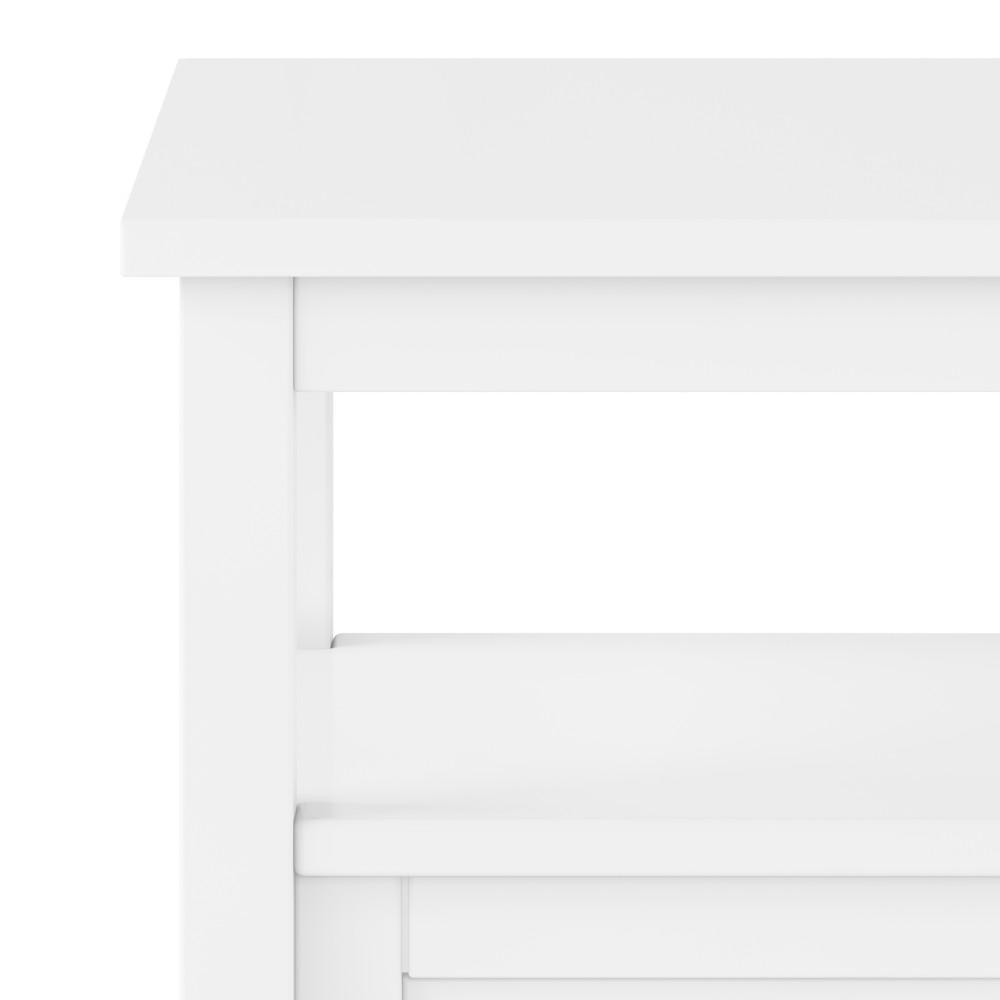 White | Warm Shaker End Table