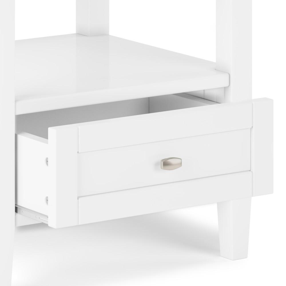 White | Warm Shaker End Table