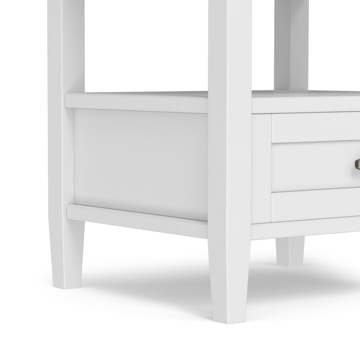 White | Warm Shaker End Table