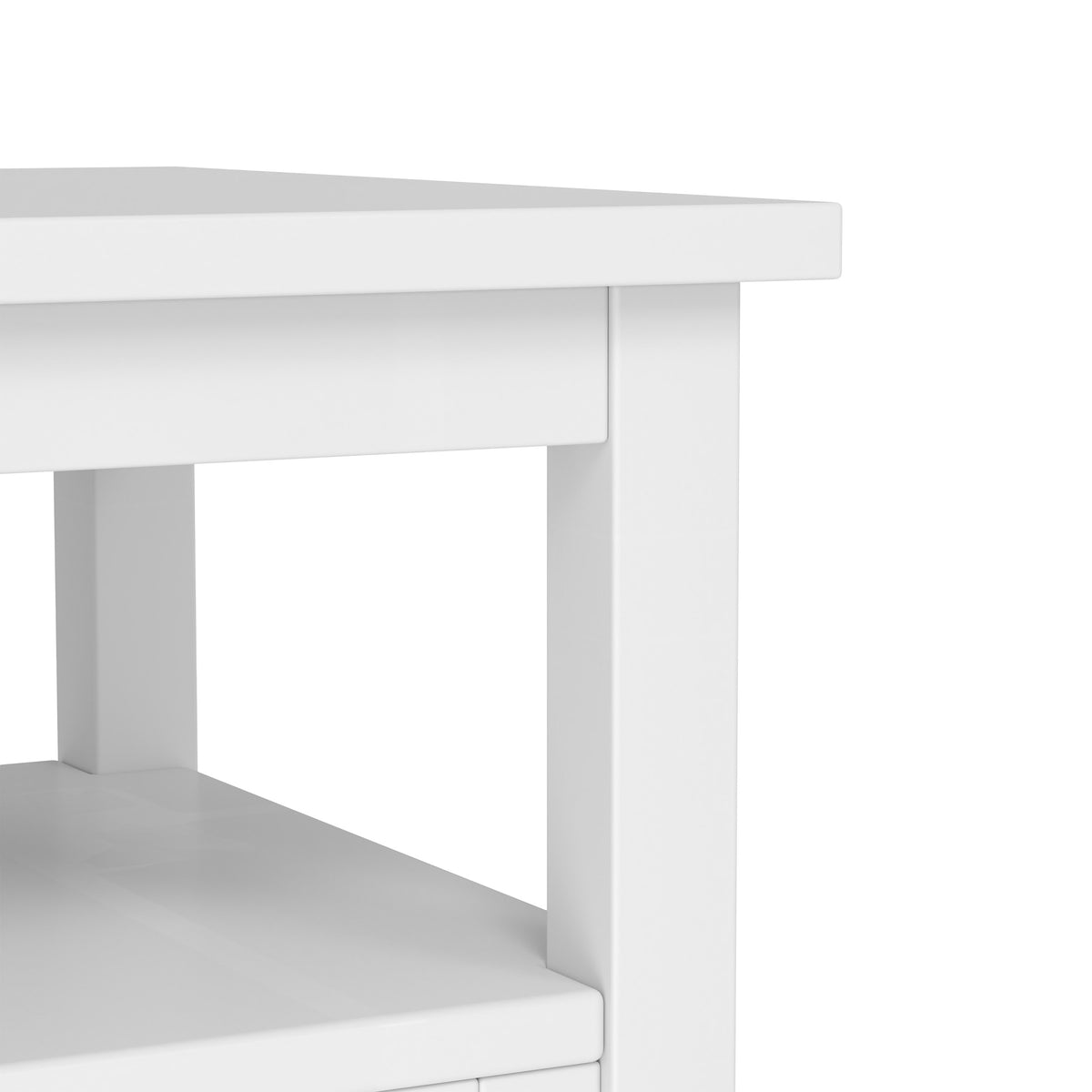 White | Warm Shaker End Table