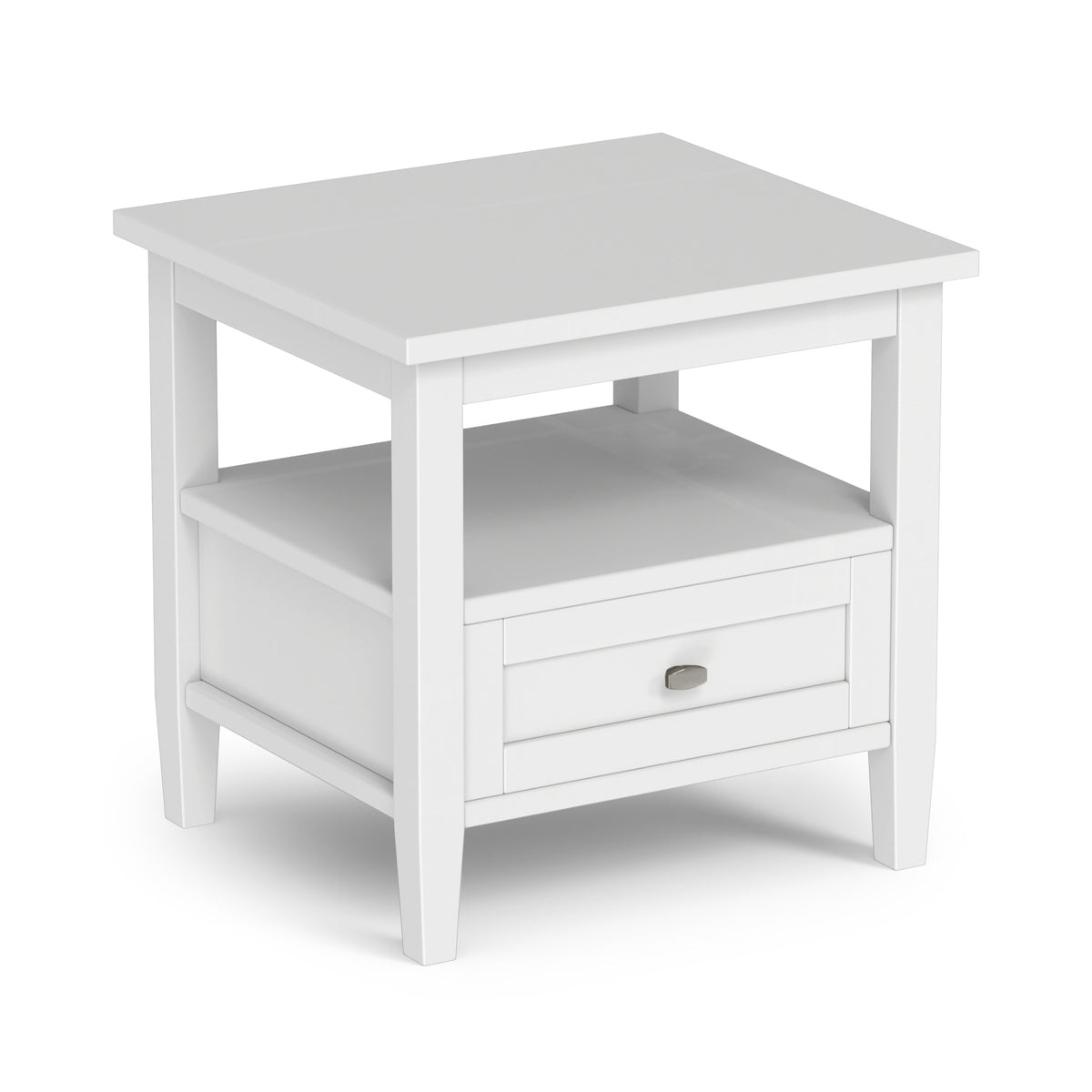 White | Warm Shaker End Table