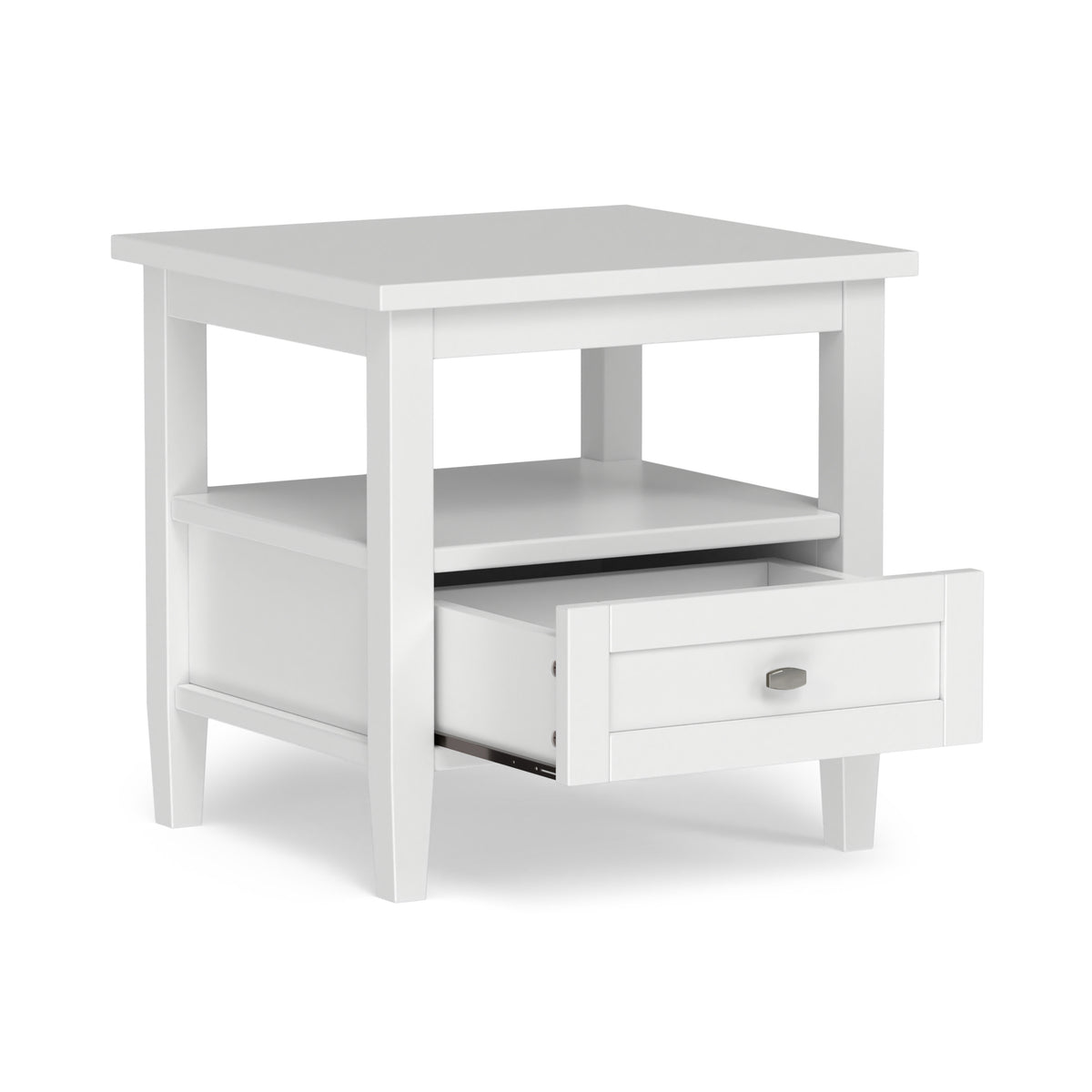 White | Warm Shaker End Table