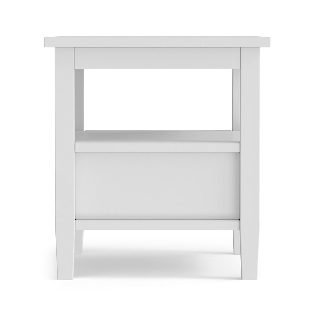White | Warm Shaker End Table