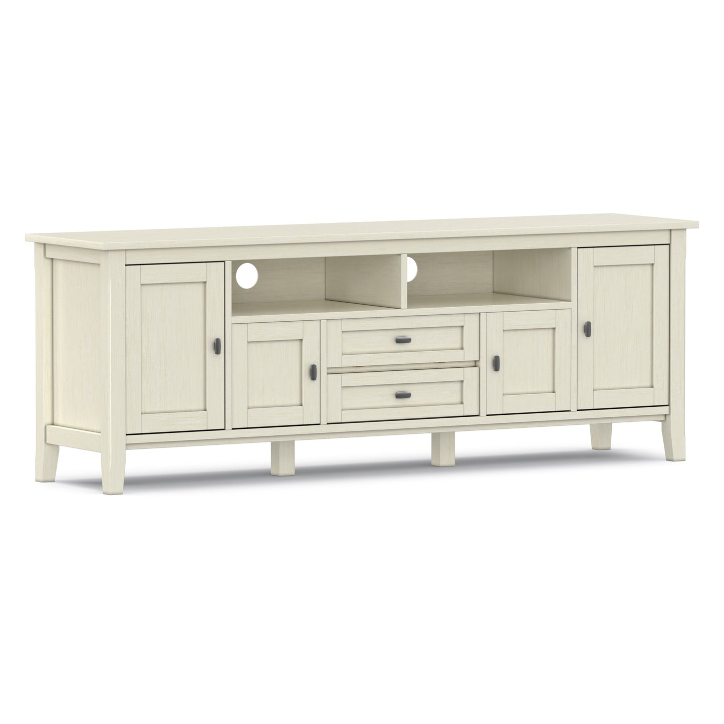 Antique White | Warm Shaker 72 inch TV Media Stand