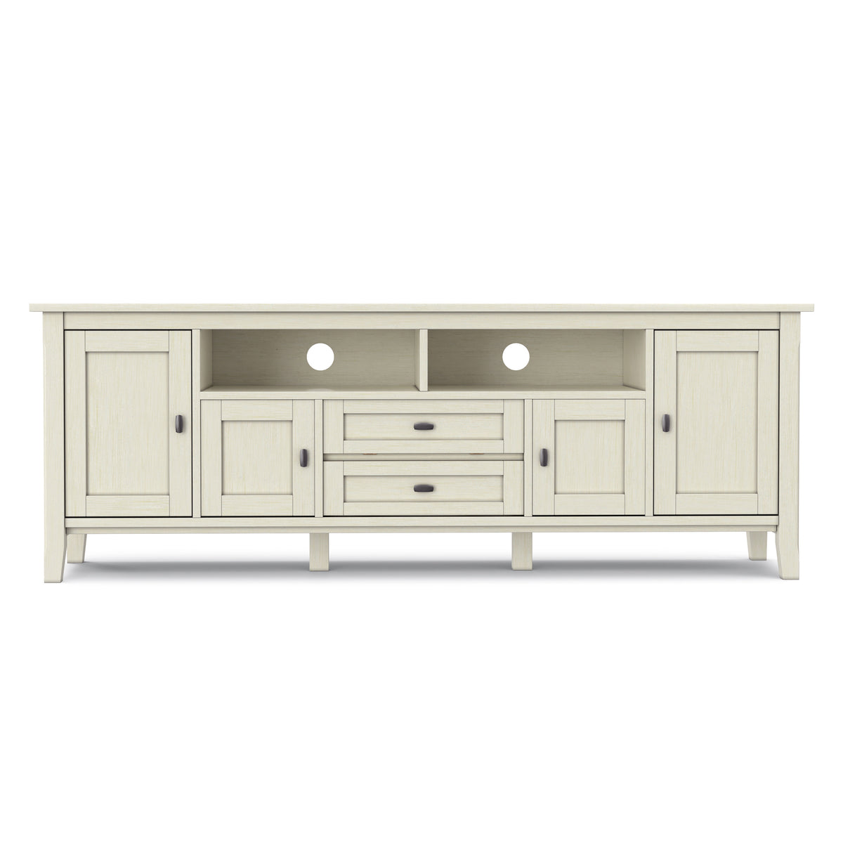 Antique White | Warm Shaker 72 inch TV Media Stand