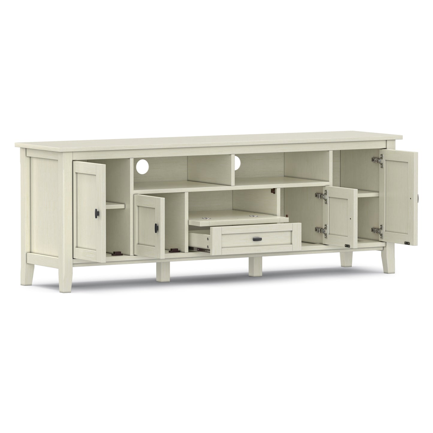 Antique White | Warm Shaker 72 inch TV Media Stand