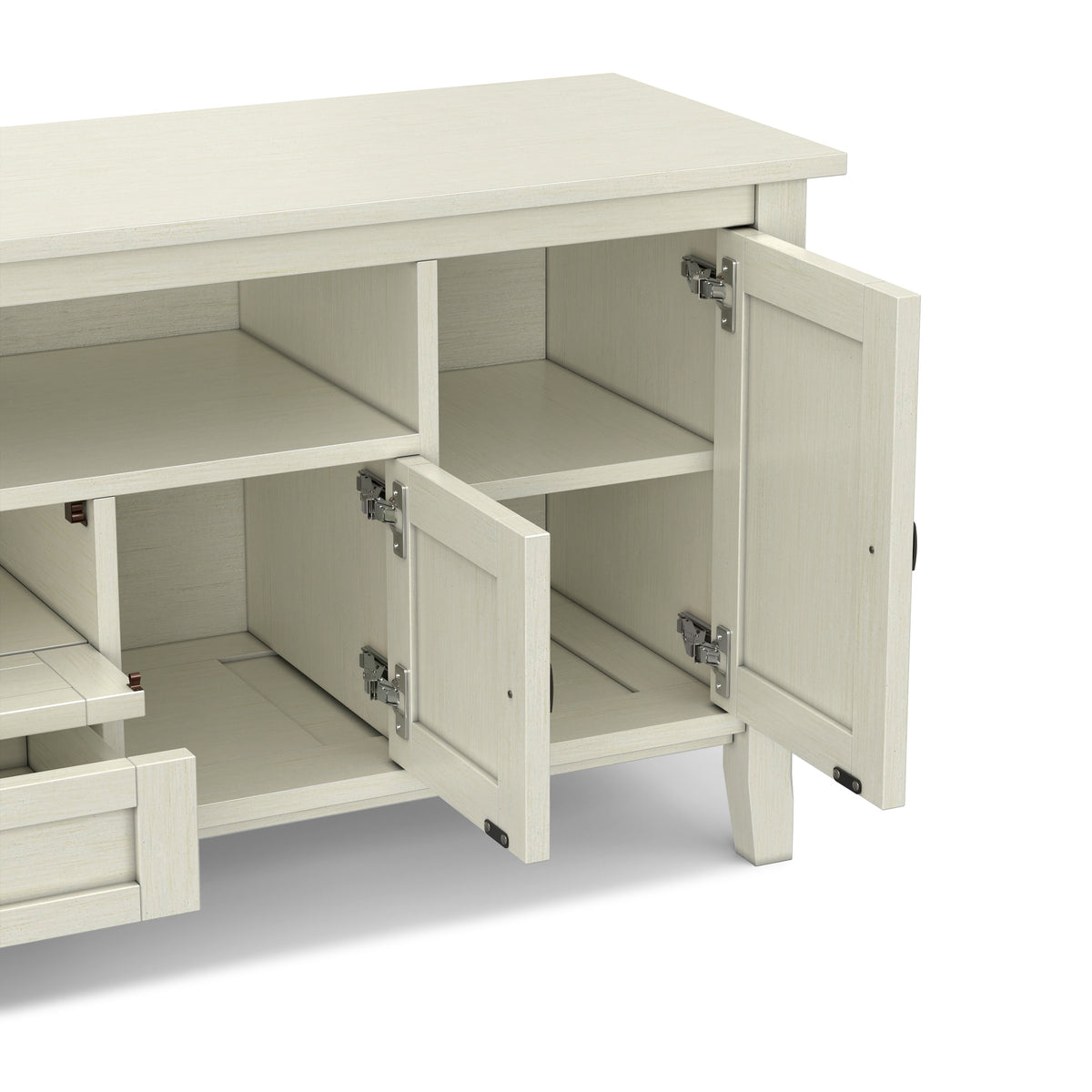 Antique White | Warm Shaker 72 inch TV Media Stand