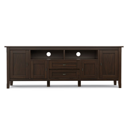 Brunette Brown | Warm Shaker 72 inch TV Media Stand