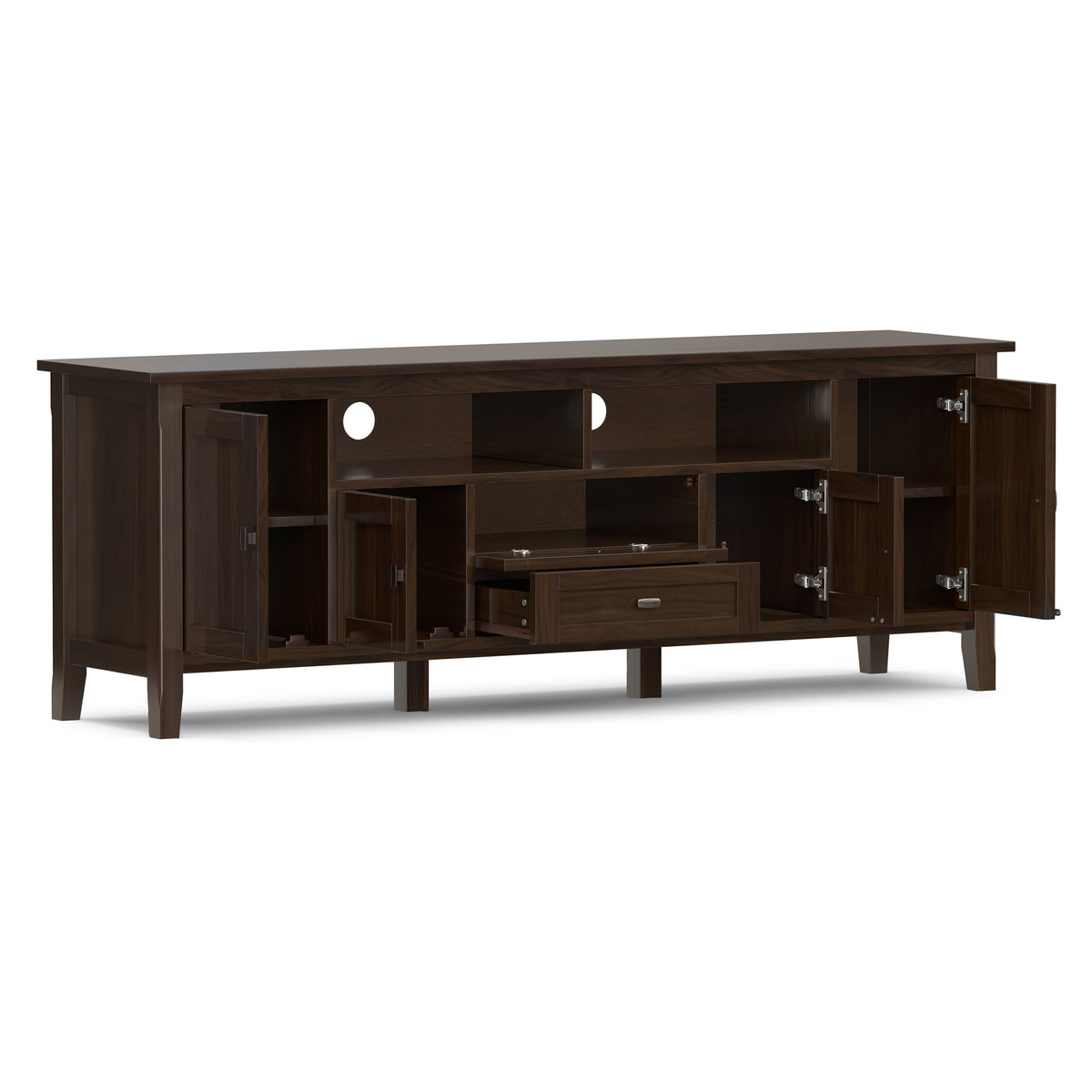 Brunette Brown | Warm Shaker 72 inch TV Media Stand
