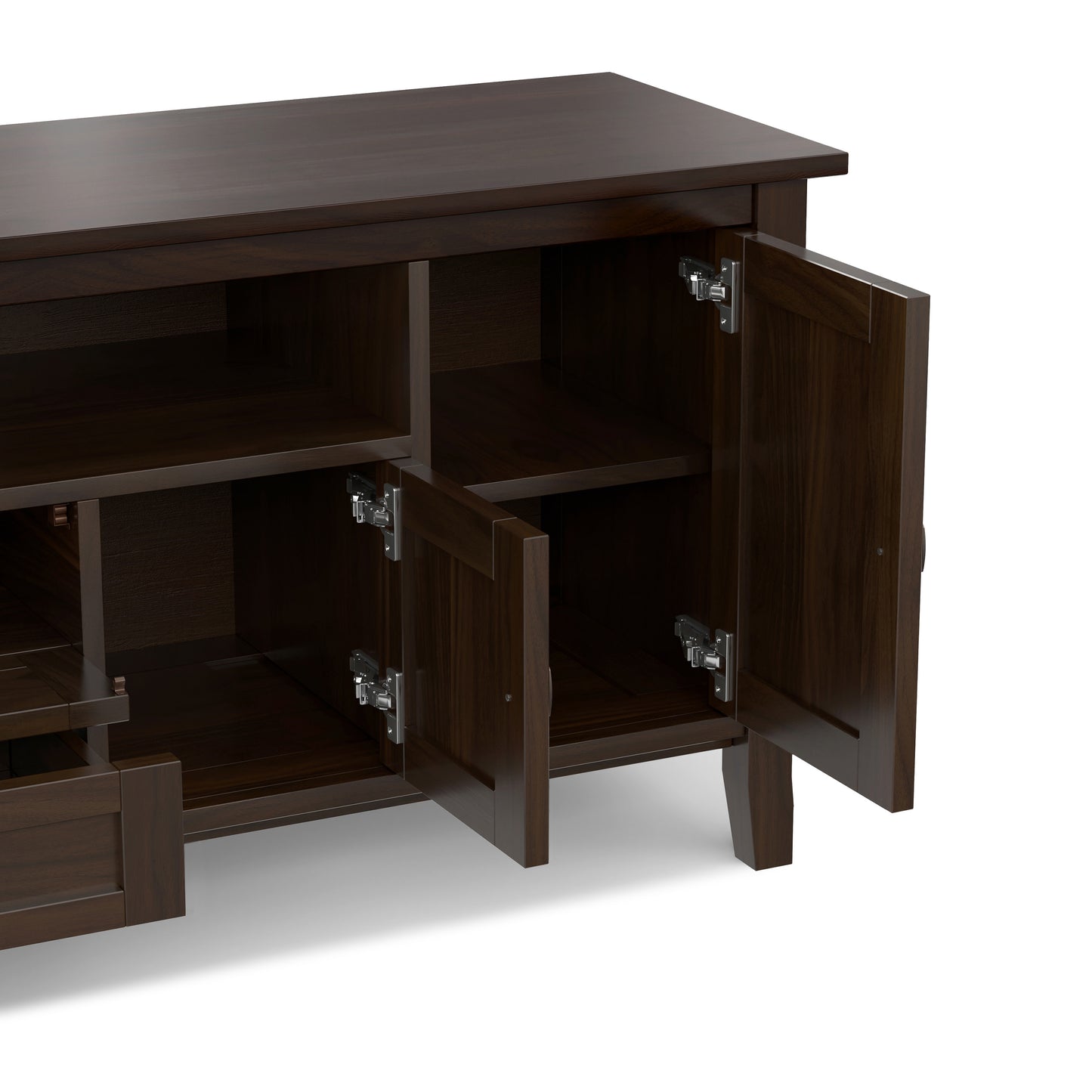 Brunette Brown | Warm Shaker 72 inch TV Media Stand