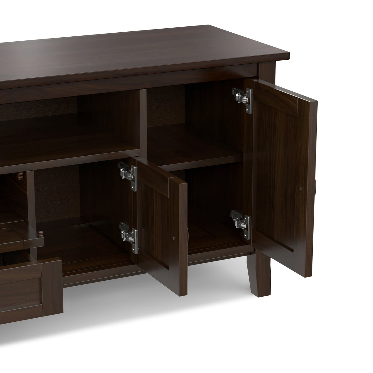 Brunette Brown | Warm Shaker 72 inch TV Media Stand