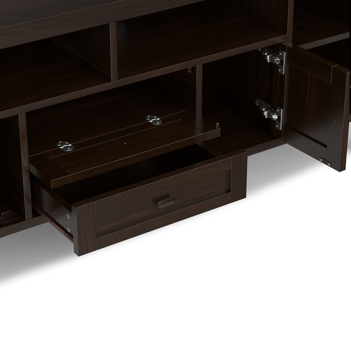 Brunette Brown | Warm Shaker 72 inch TV Media Stand