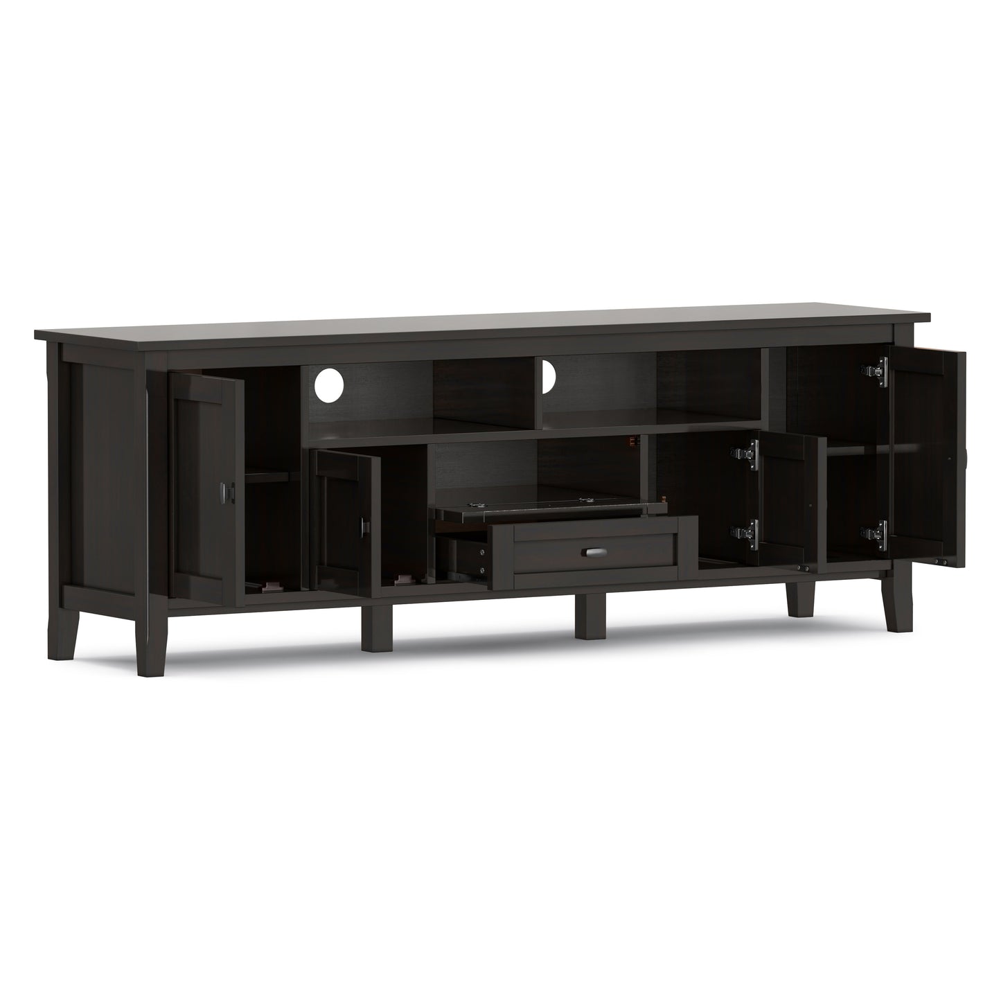 Hickory Brown | Warm Shaker 72 inch TV Media Stand