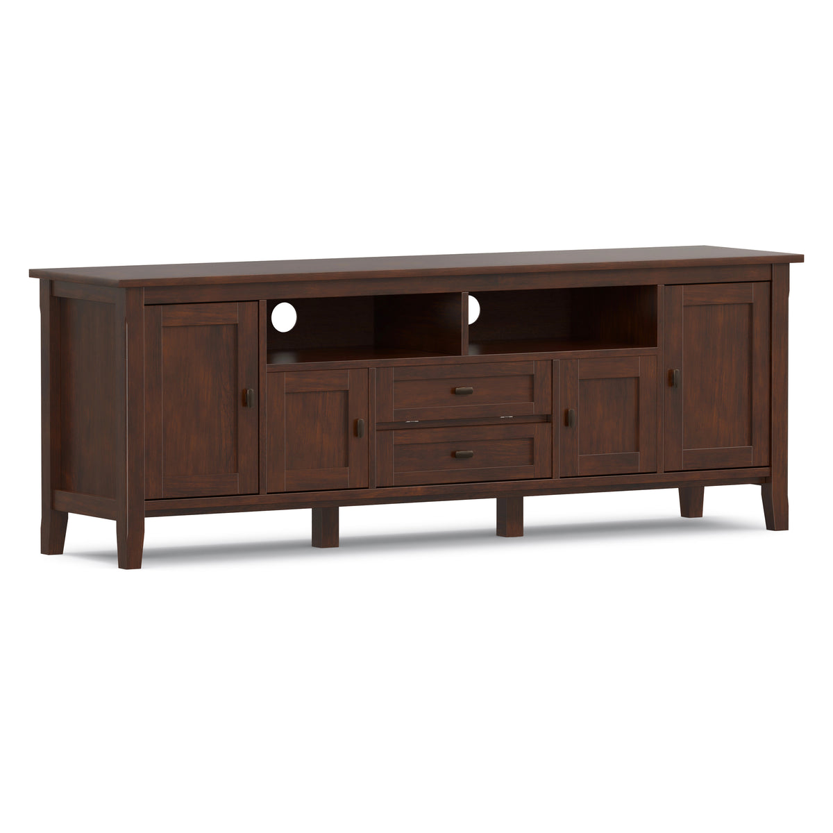 Russet Brown | Warm Shaker 72 inch TV Media Stand
