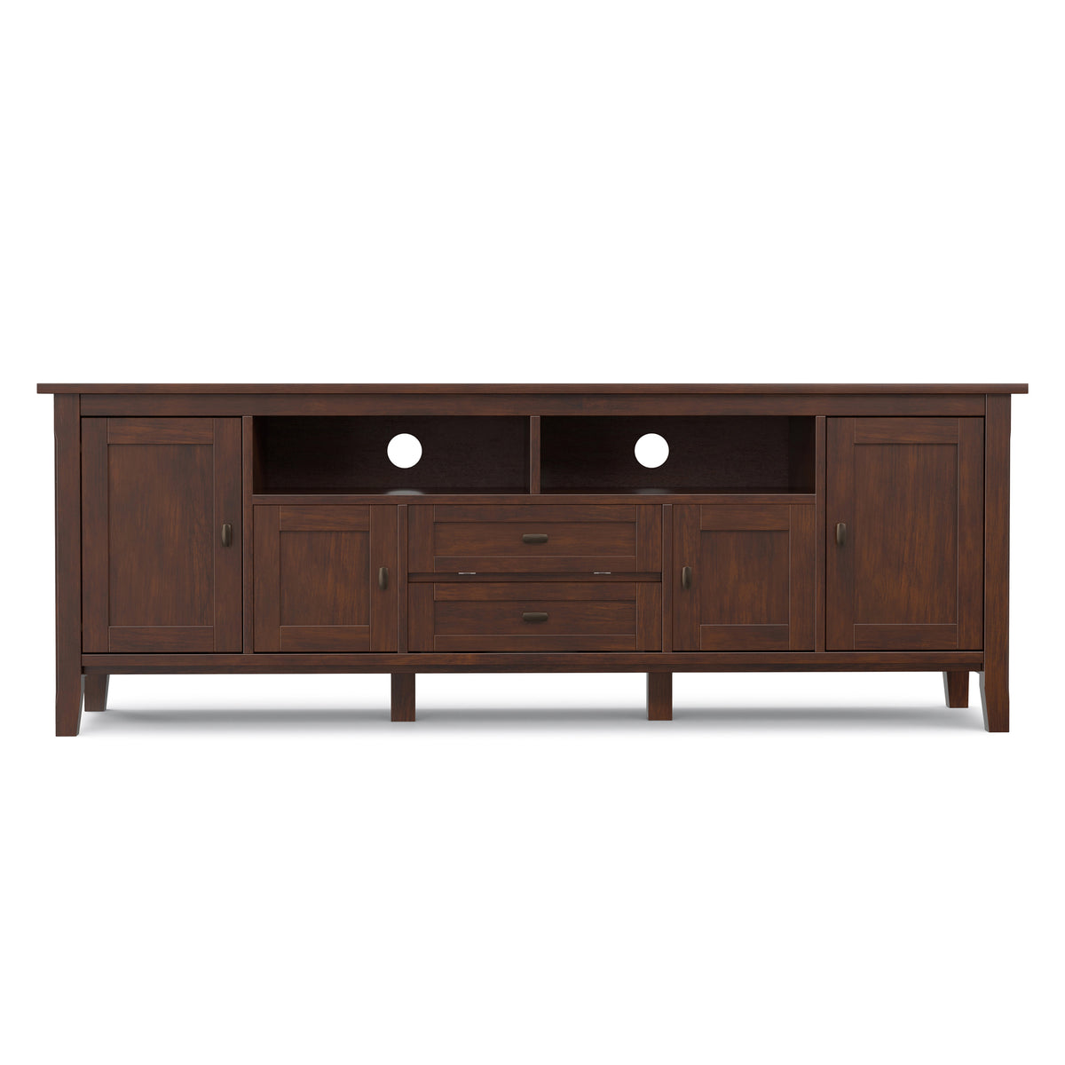 Russet Brown | Warm Shaker 72 inch TV Media Stand