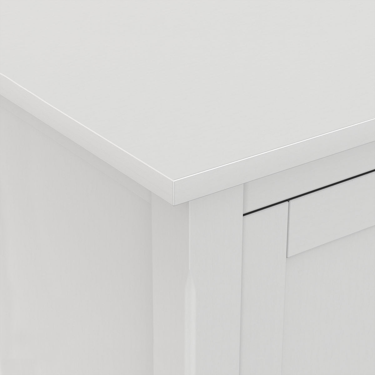White | Warm Shaker 72 inch TV Media Stand