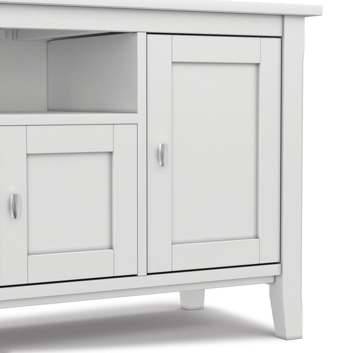 White | Warm Shaker 72 inch TV Media Stand