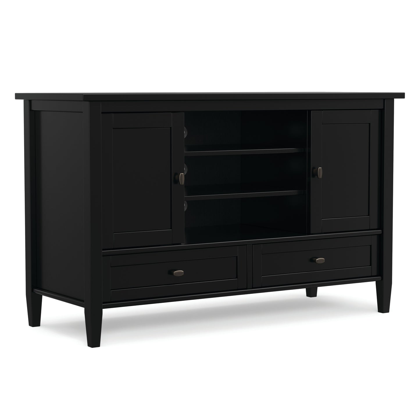 Black | Warm Shaker TV Media Stand