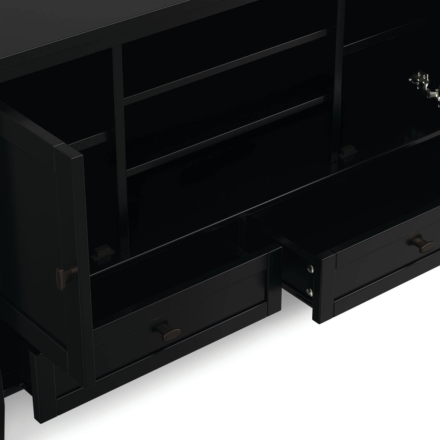 Black | Warm Shaker TV Media Stand