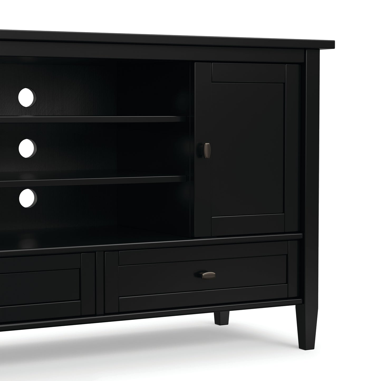 Black | Warm Shaker TV Media Stand