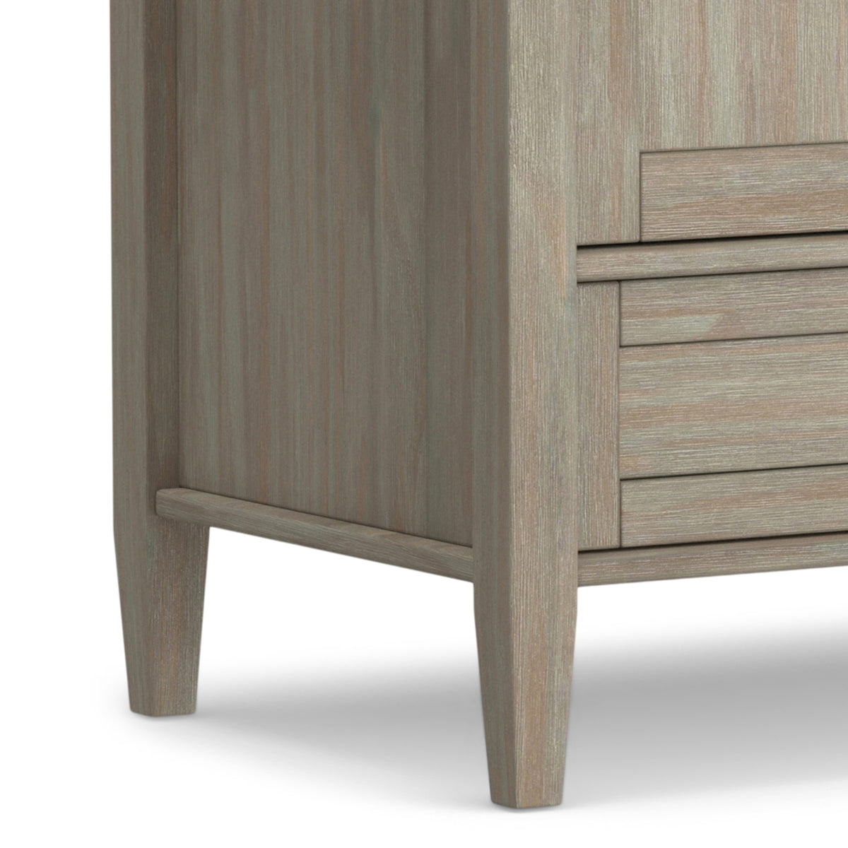 Distressed Grey | Warm Shaker TV Media Stand