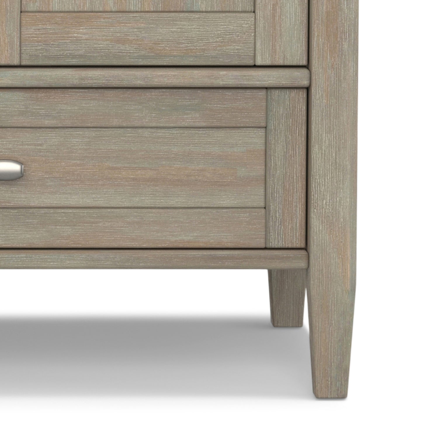 Distressed Grey | Warm Shaker TV Media Stand