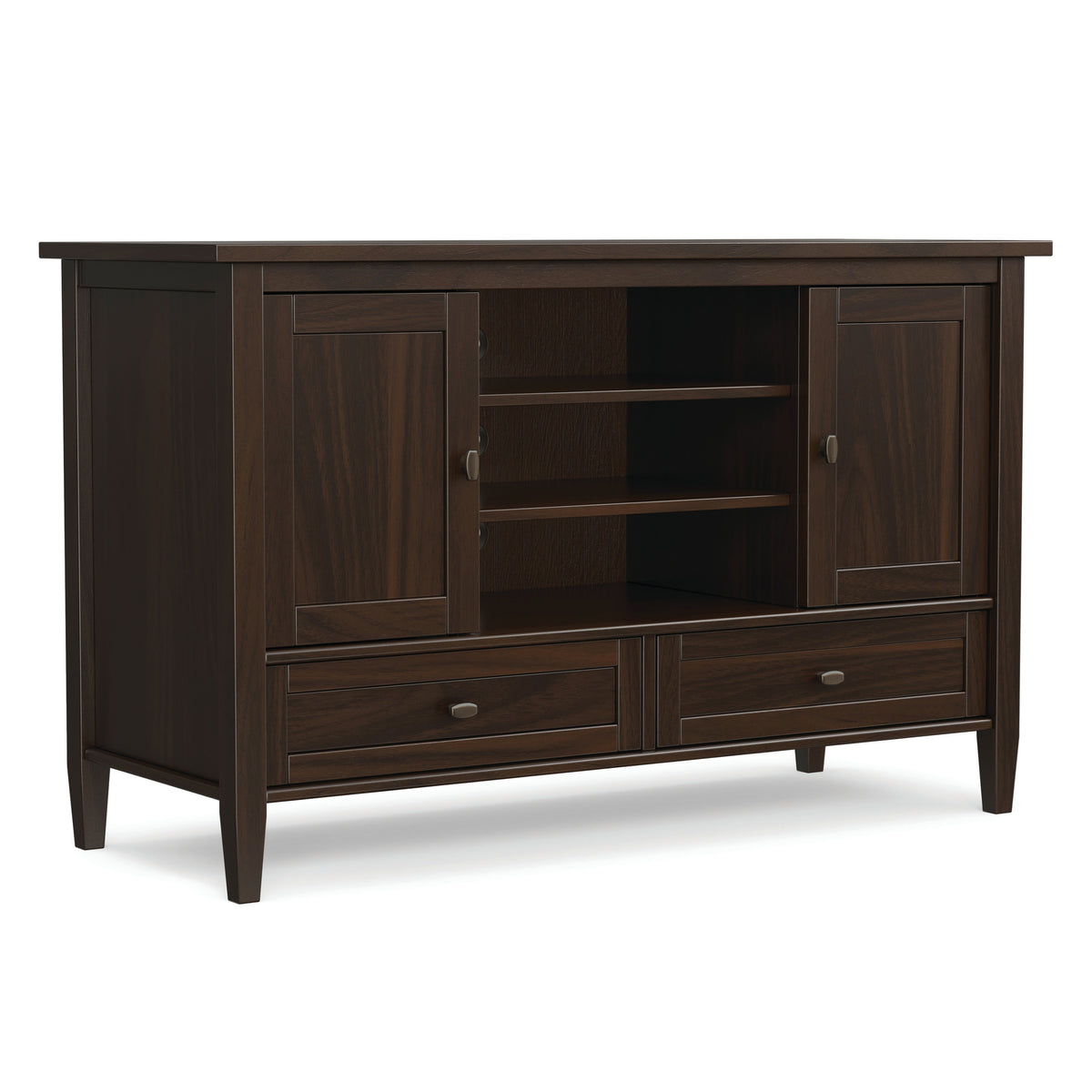 Brunette Brown | Warm Shaker TV Media Stand